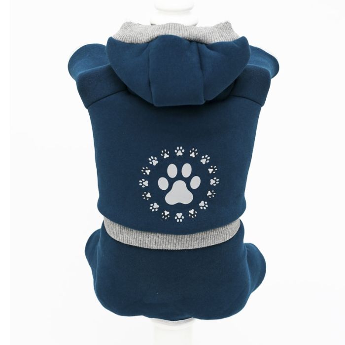 Слід комбінезон для собак хлопчиків трикотаж на флісі XXS