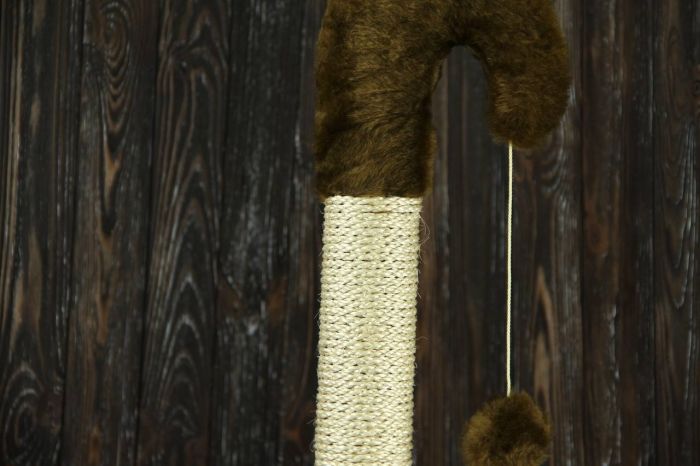 Когтеточка Гном, сизаль 37  37,см Сірий