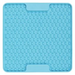 Лизальний килимок антистрес для маленьких собак собак LickiMat Mini Soother Turquoise, м'яка основа