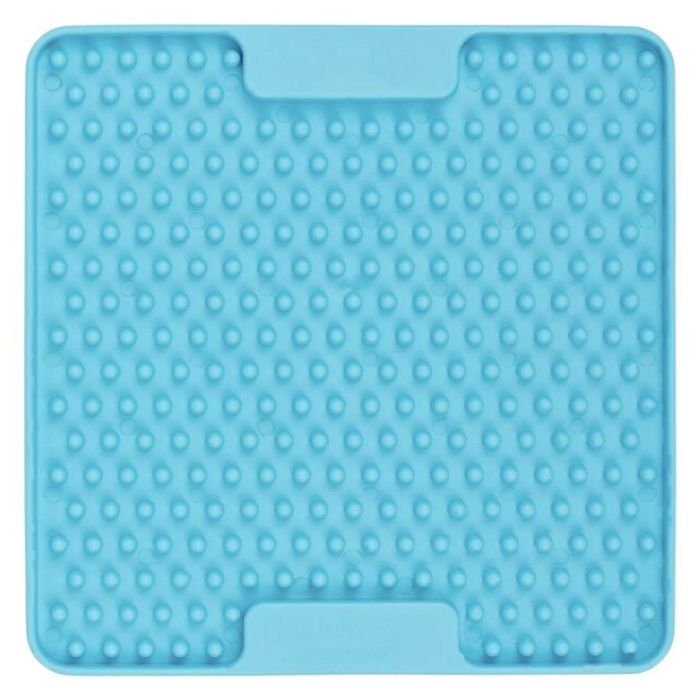 Лизальний килимок антистрес для маленьких собак собак LickiMat Mini Soother Turquoise, м'яка основа