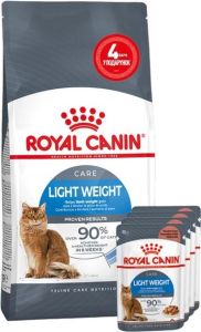 АКЦІЯ Royal Canin Light Weight Care сухий корм для котів 1.5 кг + 4 паучі 