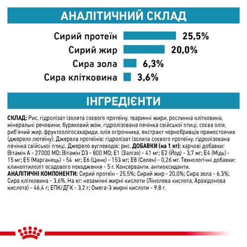 Royal Canin Hypoallergenic DR25 Feline сухий корм для кішок (Роял Канін гіпоалергенний Фелін) 0,5 кг