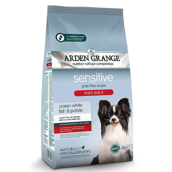 Arden Grange Sensitive Mini Adult з білою рибою та картоплею сухий корм для собак дрібних порід 2 кг