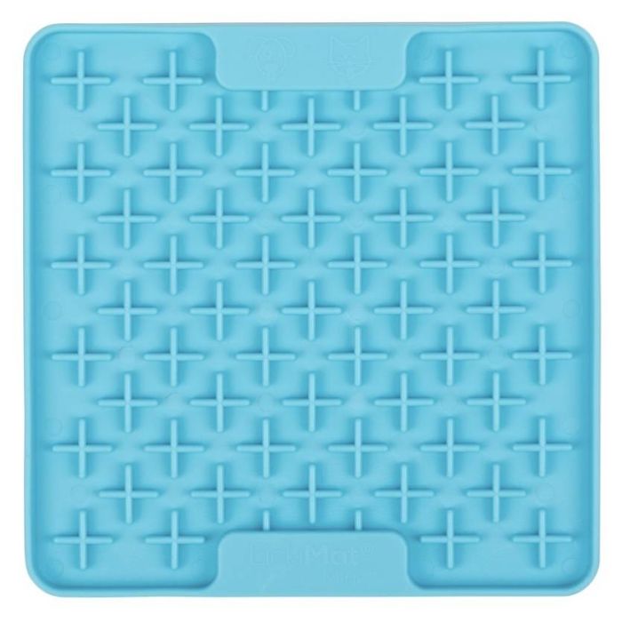 Лизальний килимок антистрес для собак LickiMat Mini Buddy Turquoise, м'яка основа