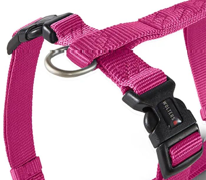 Анатомічна шлейка для собак Wolters Professional M 30-50 см / 15 мм Малиновий