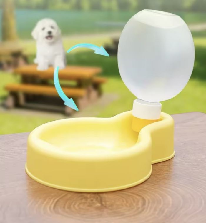 Поїлка розкладна 350 мл. Жовта