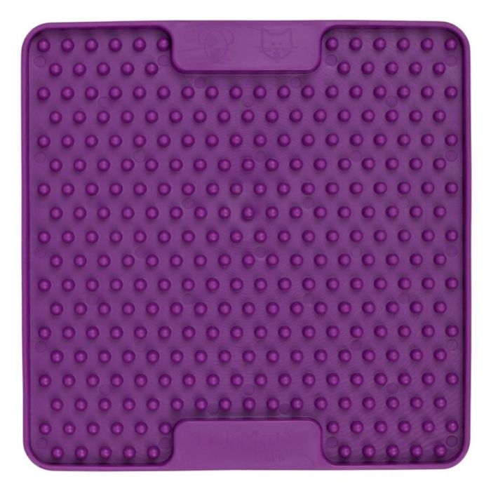 Лизальний килимок антистрес для маленьких собак собак LickiMat Mini Soother Purple, м'яка основа