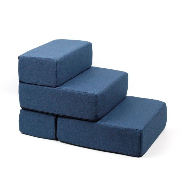 Сходинки меблева рогожка синi, 57х38х36 см 