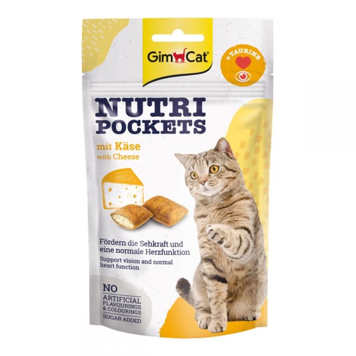 Nutri Pockets ласощі для котів сир з таурином 60г 