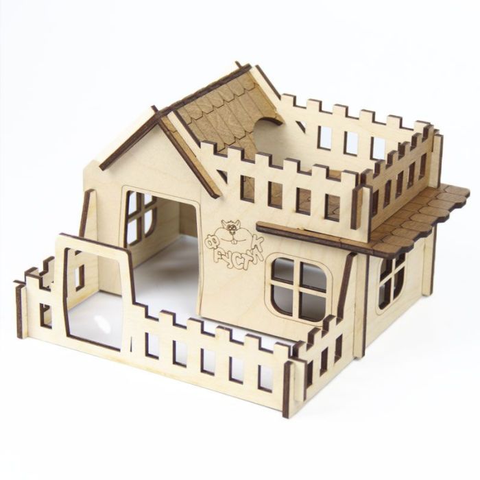 Будиночок для гризунів 9 17Х17Х12 см HR-009 