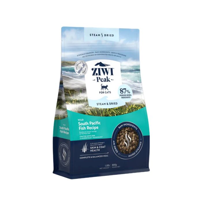 Повнораціонний сухий корм для котів Ziwi Peak Steam Dried Дика риба Південного океану 800 г