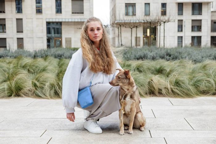 Сумка для ласощів і аксесуарів собак Palopa Karl M Небесно-блакитний