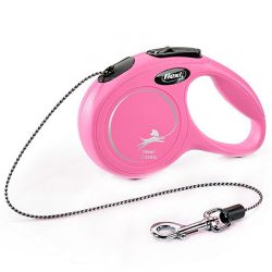 Рулетка для собак Classic рожева XS 8кг3м трос 