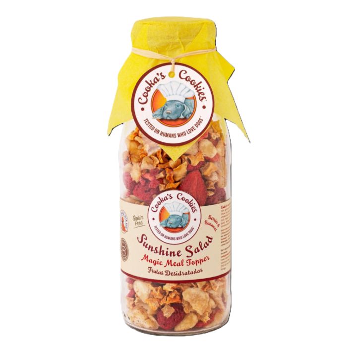 Натуральний топер (вітамінна та смакова добавка) для собак Cooka's Cookies Sunshine Salad 100% Фрукти 130 г
