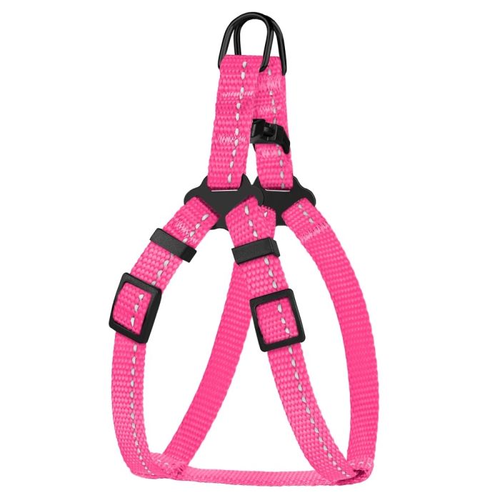 Шлея для собак Bronze Dog рожева пластиковий фастекс 1306 68Т 10мм (24-30см)