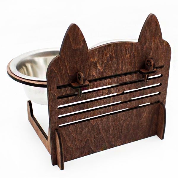 Кормушка для котів Cat Joy Мордочка дуб 