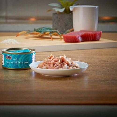 Натуральний вологий корм для котів Fish4Cats Finest Філе тунця з крабом 70 г