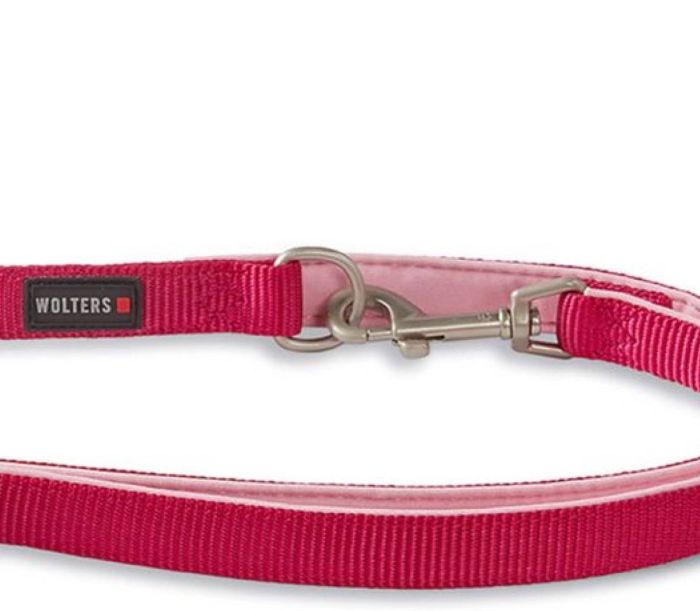Повідець перестібка з нейлону Wolters Professional Comfort M 2 м / 15 мм Малиновий