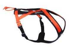 Шлейка для собак Rush harness Non-stop dogwear Чорний/Помаранчевий 1
