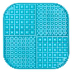 Лизальний килимок антистрес для собак LickiMat Slomo XL Turquoise, з функцією слоуфідера