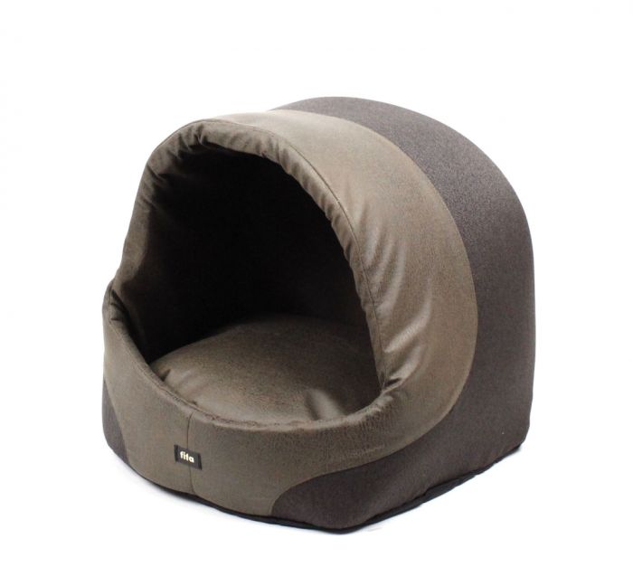 Балу будиночок меблевий велюр, оздоблення рогожка, Коричневий. 423737 см