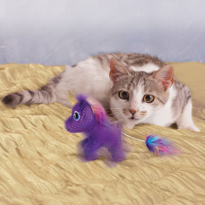 Іграшка для котів Kong Enchanted Buzzy Unicorn