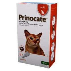 Принокат краплі протипаразитарні для котів спот он 3 піпетки 40мг4мг  0,4 мл (до 4кг)