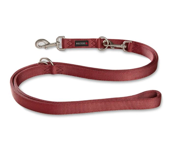 Повідець перестібка з нейлону Wolters Professional XL 3 м / 25 мм Бордовий