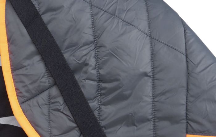 Тепла зимова куртка для собак Glacier jacket 3.0 Non-stop dogwear Чорний/Помаранчевий 70