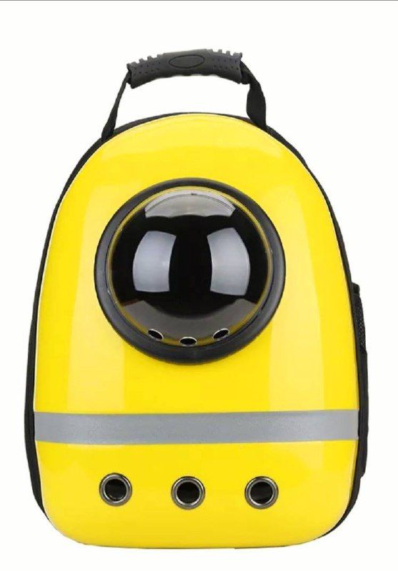 Рюкзак пластик ілюмінатор зі смугою 32х42х29 см жовтий