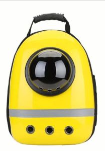 Рюкзак пластик ілюмінатор зі смугою 32х42х29 см жовтий