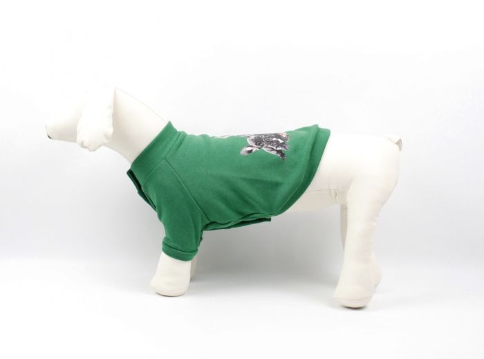 Толстовка Юнік трикотаж на флісі унісекс Зелена. S3 (А 33В 46-57 см.)