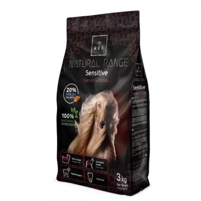 Рекс Корм для собак Сенсетів з лососем і картоплею 3 кг 40373 
