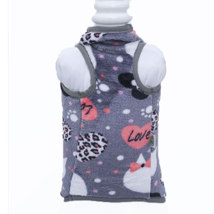 Толстовка для котів Серце махра 4 А35  В42см