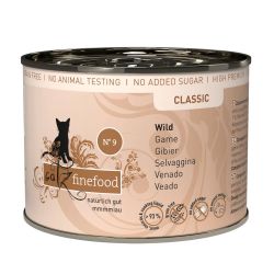 Вологий корм для котів Catz finefood No.09 Wild з дичиною 200 г