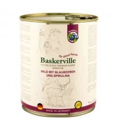Баскервіль консерви для собак з чутливим травленням Оленина, чорниця, спірул 400г 21586541810 
