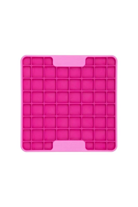 Лизальний килимок антистрес для маленьких собак собак LickiMat Mini Tuff Playdate Pink, тверда основа