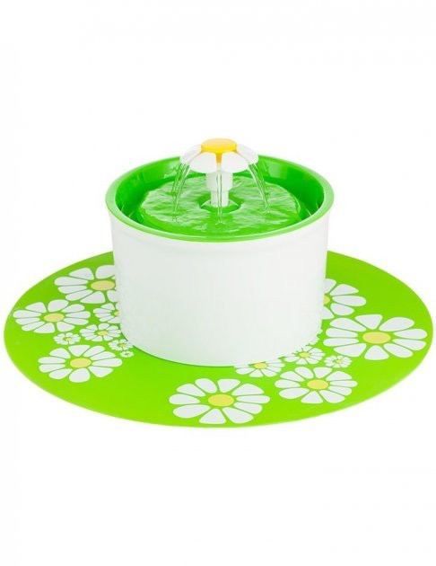Фонтан для тварин Small Flower 16х20х12см CS0329 Зелений