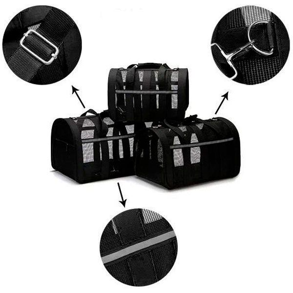 Сумка Тканина Сітка 45х26х20 см Чорна