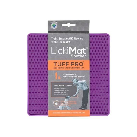 Лизальний килимок антистрес для собак LickiMat Soother PRO Tuff Purple тверда основа