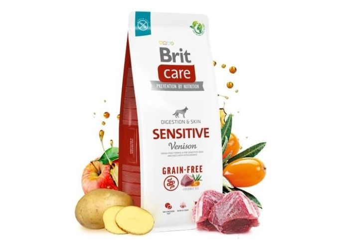 Brit, Сухий корм для собак  Brit Care Dog Grain-free Sensitive корм для собак з чутливим травленням беззерновим з олениною 3 кг