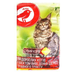Auchan Мясний корм в желе для виведення шерсті котів 85 г 