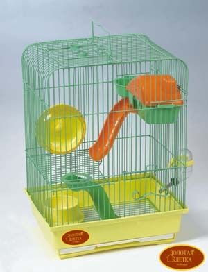 Клітка для гризунів 128 YD емаль 302240см квадратна Золота клітка