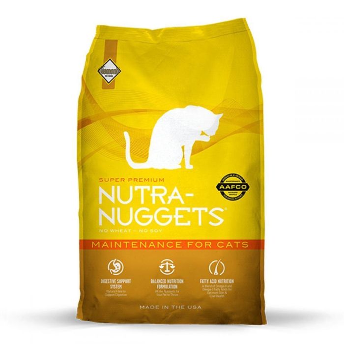 Nutra Nuggets Adult Cat Maintenance (жовта) для дорослих кішок нормального темпераменту 7,5 кг