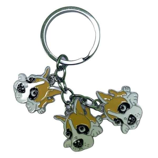 Брелок мет Три собачки 