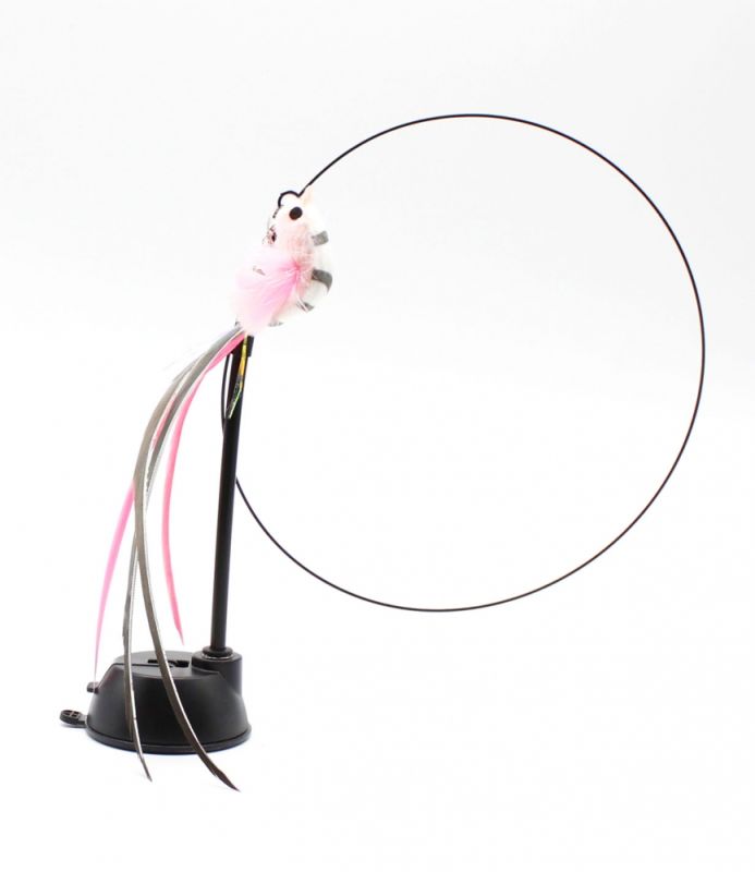 Вудка посилена на присосці Пташка Рожева 80см 