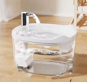 Фонтан для тварин із USB 191618 см. 1,5 л. Білий