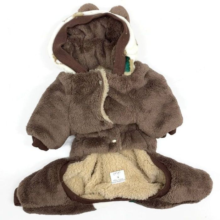 Тедді комбінезон для собак хлопчиків махра на хутрі M