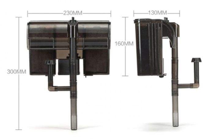Sun-Sun Jialu HBL-701 II-навісний фільтр для акваріума 600 л  год Фільтр Sun-Sun Jialu HBL - 701 II 8W 600лчнаруж. водоспад
