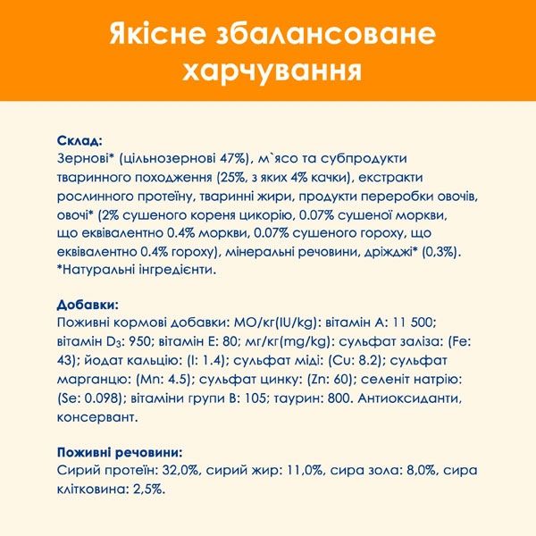 Cat Chow Adult сухий корм для котів із качкою 1,5 кг